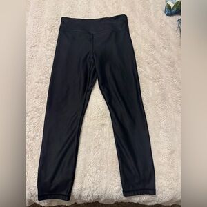 Zyia Metallic Black Leggings 14-16 light n tight